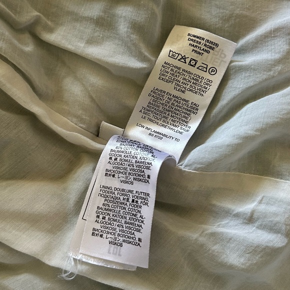 Essentiel Antwerp Green, multicolor print cotton blend boho maxi dress size XS - Picture 11 of 11